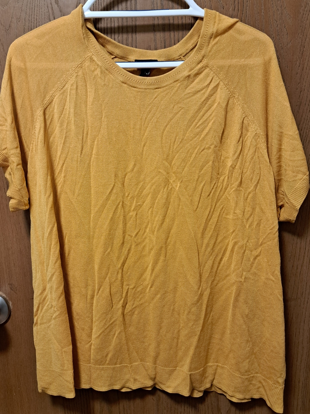 torrid Mustard Yellow Short Sleeve Knit Shirt
